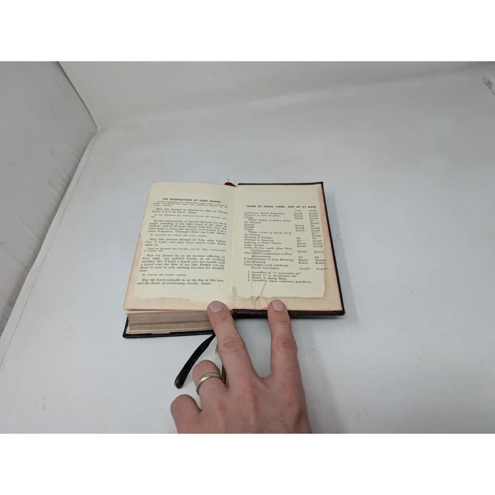 Jesus Mary & Joseph JMJ‎ Daily Missal The Official Prayers Church Benzinger 1962